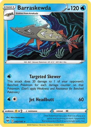 Barraskewda 42/185 - SWSH04 Vivid Voltage - Poke-Collect