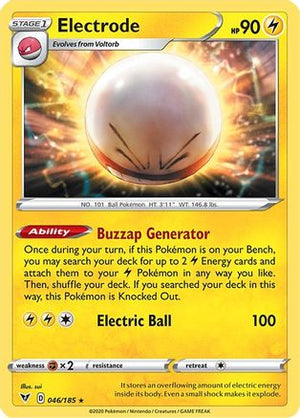Electrode 46/185 - SWSH04 Vivid Voltage Reverse Holofoil - Poke-Collect