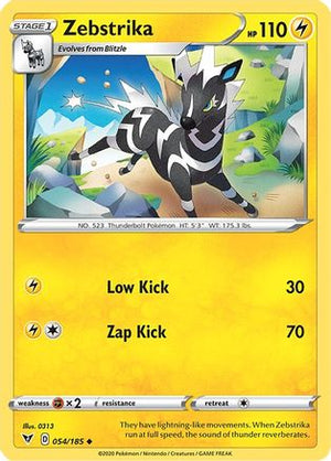 Zebstrika 54/185 - Vivid Voltage Reverse Holofoil - Poke-Collect