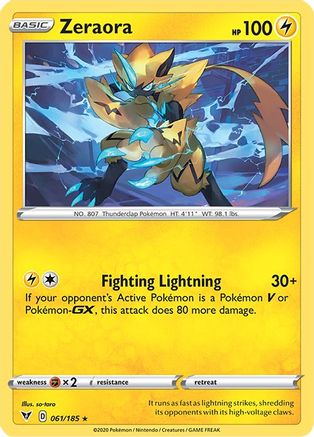 Zeraora 61/185 - Vivid Voltage Holofoil - Poke-Collect