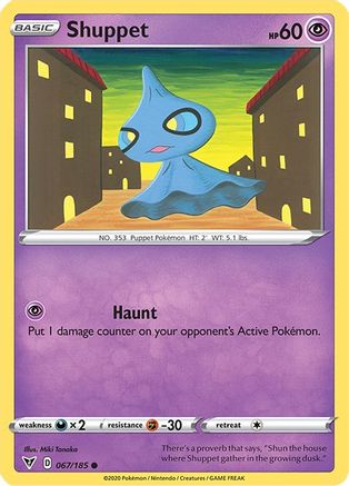 Shuppet 67/185 - SWSH04 Vivid Voltage Reverse Holofoil - Poke-Collect