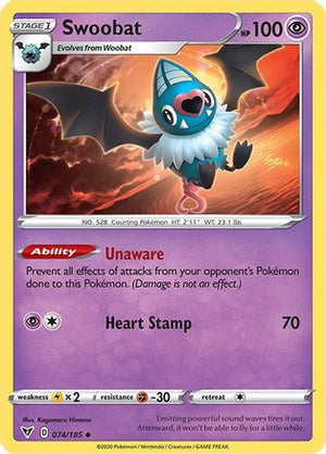 Swoobat 74/185 - Vivid Voltage - Poke-Collect