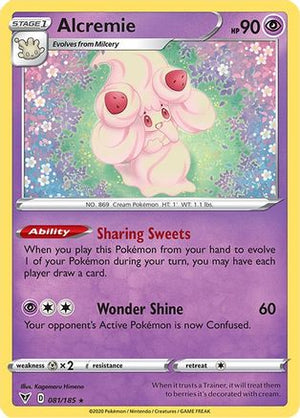 Alcremie 81/185 - Vivid Voltage Reverse Holofoil