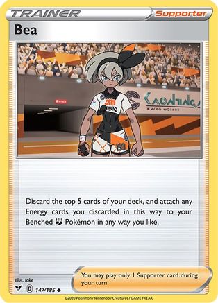 Bea 147/185 - SWSH04 Vivid Voltage Reverse Holofoil - Poke-Collect