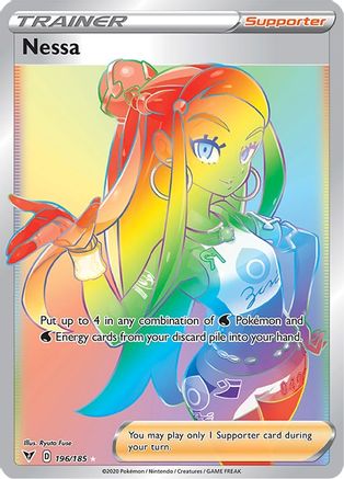 Nessa (Secret) 196/185 - SWSH04 Vivid Voltage Holofoil - Poke-Collect