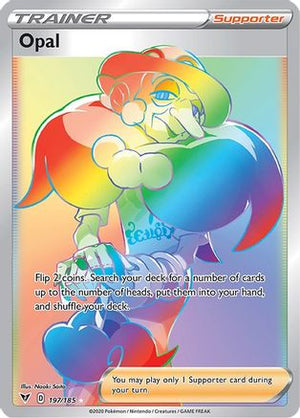 Opal (Secret) 197/185 - SWSH04 Vivid Voltage Holofoil - Poke-Collect
