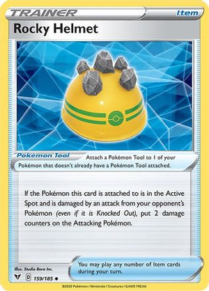 Rocky Helmet 159/185 - SWSH04 Vivid Voltage Reverse Holofoil - Poke-Collect