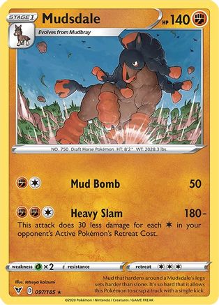 Mudsdale 97/185 - SWSH04 Vivid Voltage - Poke-Collect