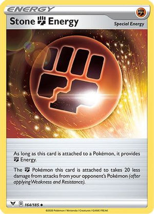 Stone Fighting Energy 164/185 - Vivid Voltage Reverse Holofoil - Poke-Collect