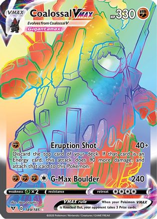 Coalossal VMAX (Secret) 189/185 - SWSH04 Vivid Voltage Holofoil - Poke-Collect