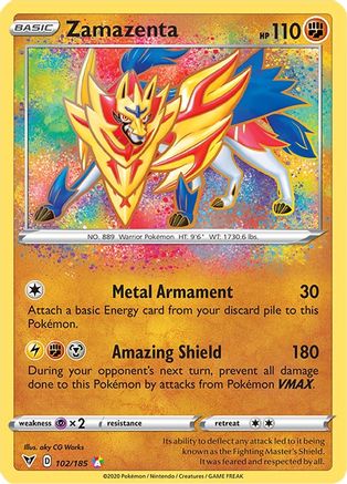 Zamazenta 102/185 - Vivid Voltage Holofoil - Poke-Collect