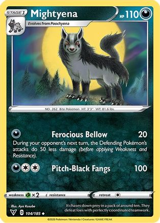 Mightyena 104/185 - SWSH04 Vivid Voltage Reverse Holofoil - Poke-Collect