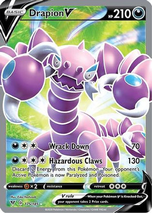 Drapion V (Full Art) 175/185 - SWSH04 Vivid Voltage Holofoil - Poke-Collect