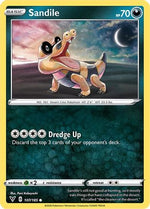 Sandile 107/185 - SWSH04 Vivid Voltage Reverse Holofoil - Poke-Collect