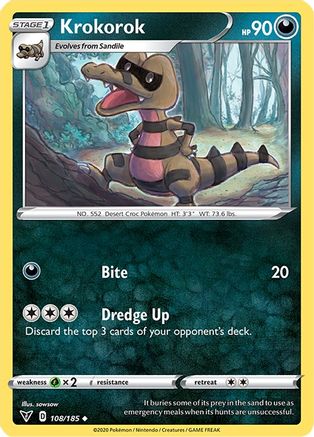 Krokorok 108/185 - SWSH04 Vivid Voltage - Poke-Collect