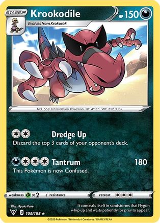 Krookodile 109/185 - SWSH04 Vivid Voltage - Poke-Collect
