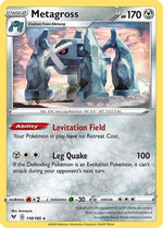 Metagross 118/185 - SWSH04 Vivid Voltage Reverse Holofoil - Poke-Collect