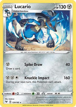 Lucario 120/185 - SWSH04 Vivid Voltage Reverse Holofoil - Poke-Collect