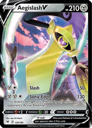 Aegislash V 126/185 - SWSH04 Vivid Voltage Holofoil - Poke-Collect
