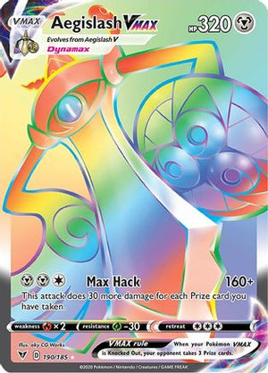 Aegislash VMAX (Secret) 190/185 - SWSH04 Vivid Voltage Holofoil - Poke-Collect