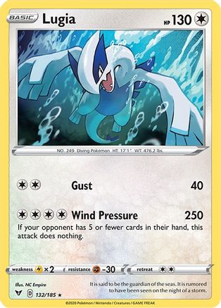 Lugia 132/185 - SWSH04 Vivid Voltage Holofoil - Poke-Collect