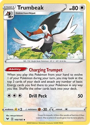 Trumbeak 144/185 - Vivid Voltage Reverse Holofoil - Poke-Collect