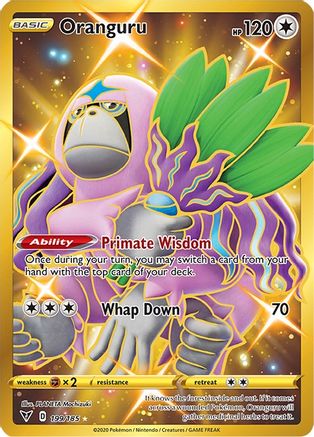 Oranguru (Secret) 199/185 - SWSH04 Vivid Voltage Holofoil - Poke-Collect