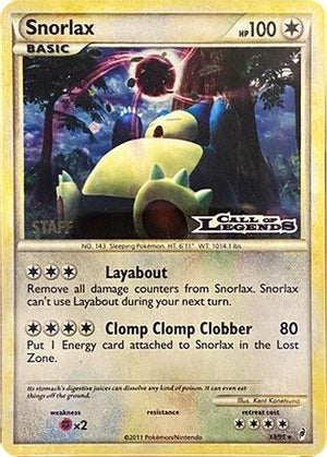 Snorlax - 33/95 (Prerelease) [Staff] 33 - Nintendo Promos Holofoil - Poke-Collect