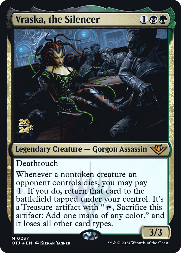 Vraska, the Silencer (PRE-237) - Outlaws of Thunder Junction Promos Foil - Poke-Collect