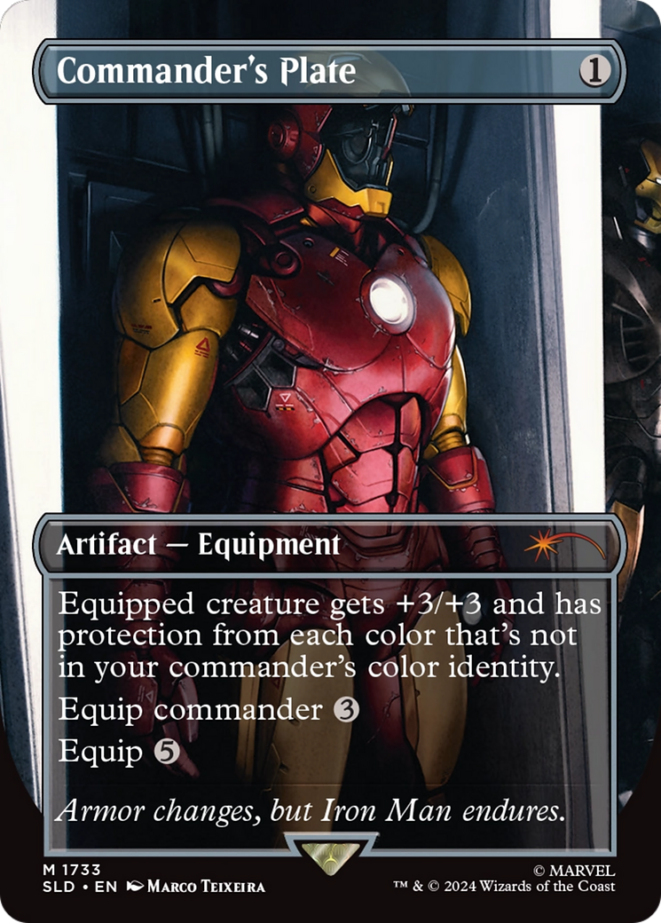 Commander's Plate (SLD-1733) - Secret Lair Drop (Borderless) Foil - Poke-Collect