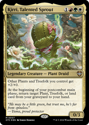 Kirri, Talented Sprout (OTC-007) - Outlaws of Thunder Junction Commander Foil - Poke-Collect