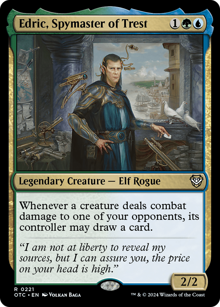 Edric, Spymaster of Trest (OTC-221) - Outlaws of Thunder Junction Commander - Poke-Collect