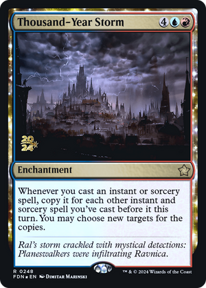 Thousand-Year Storm (PRE-248) - Foundations Promos: (enchantment) Foil - Poke-Collect