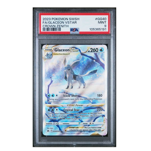 Glaceon VSTAR FA Crown Zenith #GG40 PSA 9 - Poke-Collect