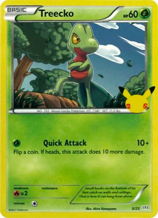 Treecko 3/25 - McDonalds Collection 2021 Holofoil - Poke-Collect