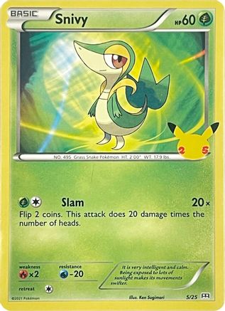 Snivy 5/25 - McDonalds Collection 2021 - Poke-Collect