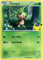 Chespin - 6/25 6/25 - McDonalds 25th Anniversary Promos Holofoil - Poke-Collect