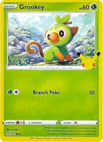 Grookey - 8/25 8/25 - McDonalds 25th Anniversary Promos - Poke-Collect