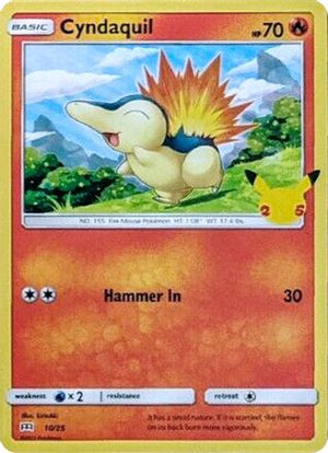 Cyndaquil - 10/25 10/25 - McDonalds 25th Anniversary Promos - Poke-Collect