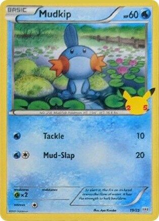 Mudkip - 19/25 19/25 - McDonalds 25th Anniversary Promos Holofoil - Poke-Collect