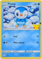 Piplup - 20/25 20/25 - McDonalds 25th Anniversary Promos - Poke-Collect