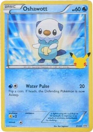 Oshawott - 21/25 21/25 - McDonalds 25th Anniversary Promos Holofoil - Poke-Collect