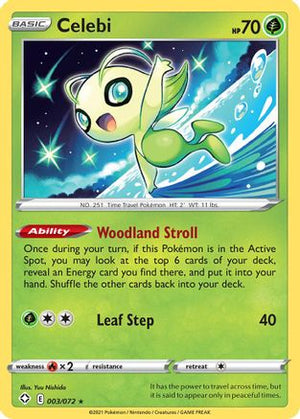 Celebi 3/72 - Shining Fates Reverse Holofoil - Poke-Collect