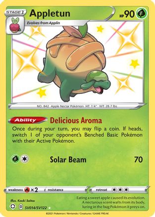 Appletun SV014/122 - Shining Fates Shiny Vault Holofoil - Poke-Collect