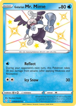 Galarian Mr. Mime SV020/122 - Shining Fates Shiny Vault Holofoil - Poke-Collect