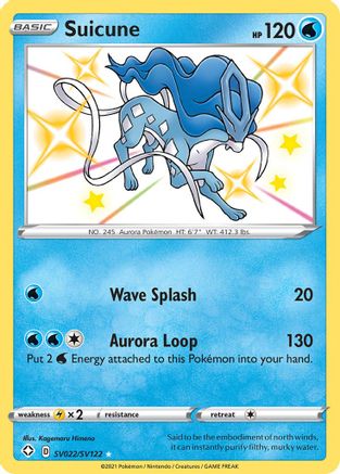 Suicune SV022/122 - Shiny Vault Holofoil - Poke-Collect