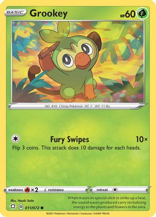 Grookey 11/72 - Shining Fates - Poke-Collect