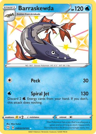 Barraskewda SV032/122 - Shining Fates Shiny Vault Holofoil - Poke-Collect