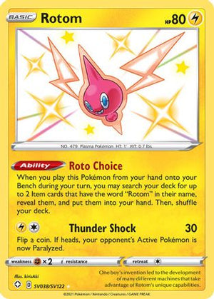Rotom SV038/122 - Shining Fates Shiny Vault Holofoil - Poke-Collect
