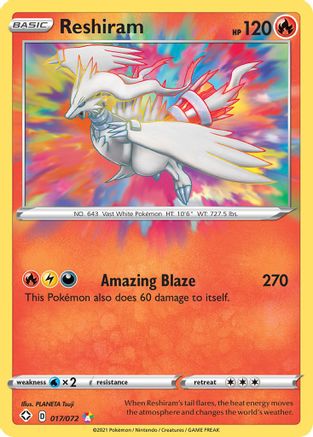 Reshiram 17/72 - Shining Fates Holofoil - Poke-Collect